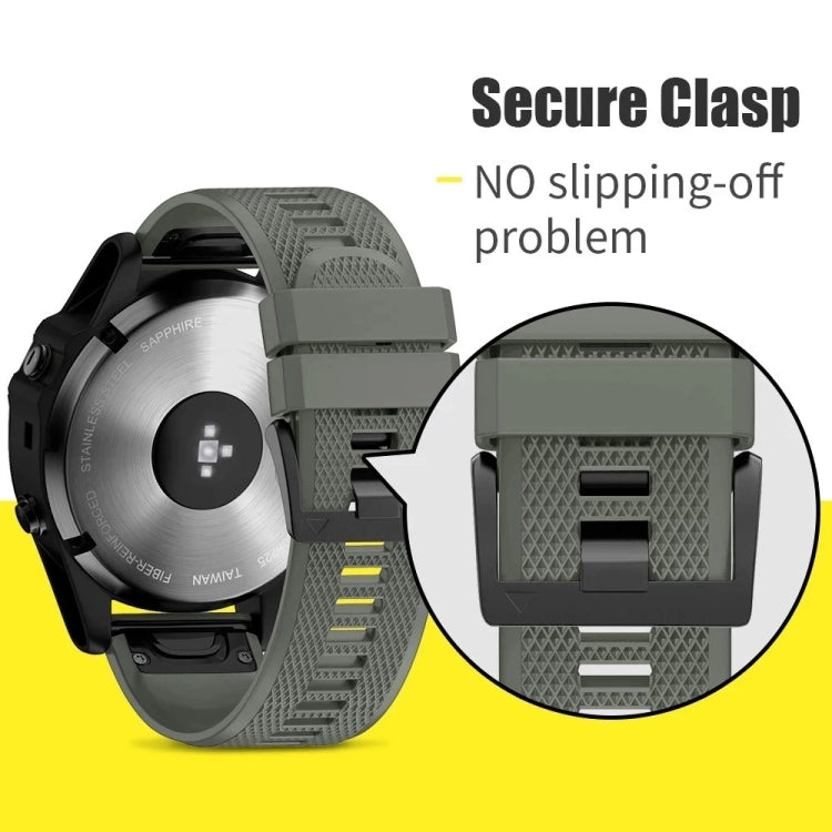 Compatible with Garmin Compatible witherunner 955 22mm Quick Release Silicone Watch Band(Lime Green) - free shipping - PMC TechLife - Order now!