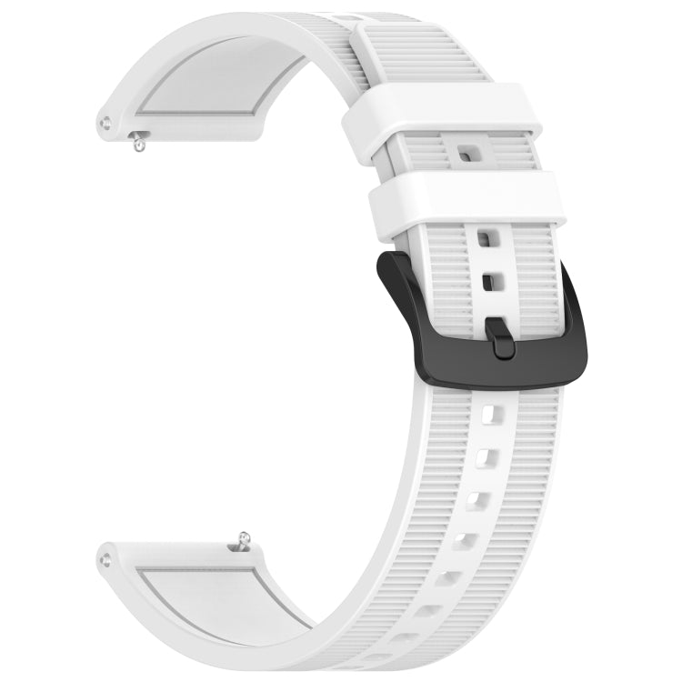 For Huawei Watch Ultimate 22mm Textured Silicone Solid Color Watch Band(White) - Watch Bands by PMC TechLife | Online Shopping South Africa | PMC TechLife