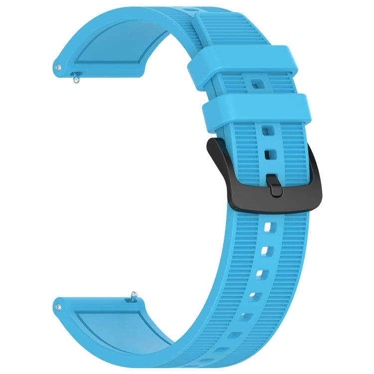 For Huawei Watch 4 Pro 22mm Textured Silicone Solid Color Watch Band(Sky Blue) - Watch Bands by PMC TechLife | Online Shopping South Africa | PMC TechLife