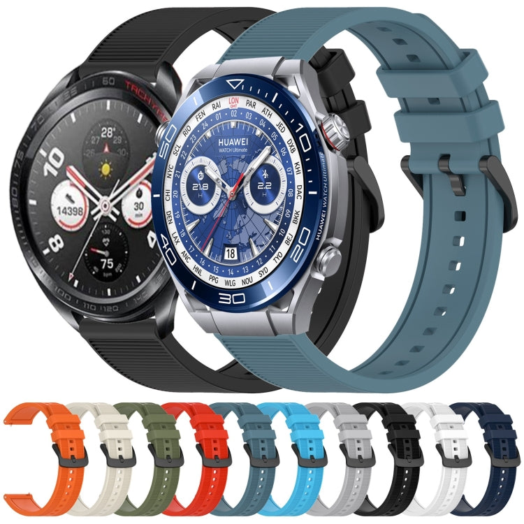 For Huawei Watch Buds 22mm Textured Silicone Solid Color Watch Band(Sky Blue) - Watch Bands by PMC TechLife | Online Shopping South Africa | PMC TechLife