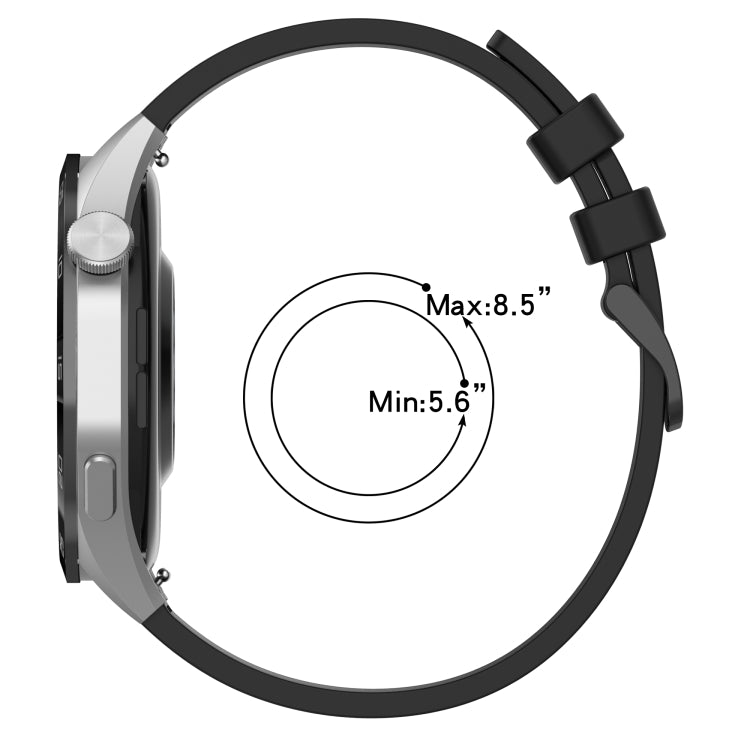 For Huawei Watch 4 Pro 22mm Textured Silicone Solid Color Watch Band(Grey) - Watch Bands by PMC TechLife | Online Shopping South Africa | PMC TechLife