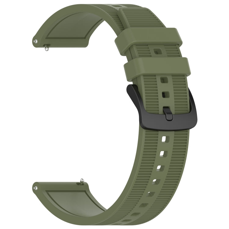 Compatible with Garmin Compatible witherunner 265 22mm Textured Silicone Solid Color Watch Band(Green) - Watch Bands by PMC TechLife | Online Shopping South Africa | PMC TechLife | Buy Now Pay Later Mobicred