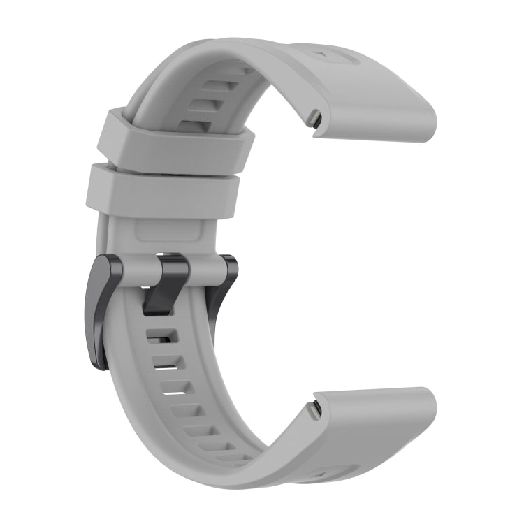 Compatible with Garmin Instinct 2 / Instinct Solid Color Black Buckle Silicone Quick Release Watch Band(Gray) - free shipping - PMC TechLife - Order now!