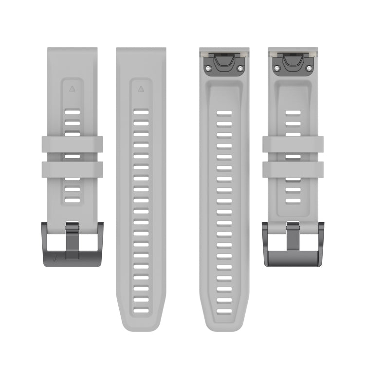 Compatible with Garmin Instinct 2 / Instinct Solid Color Black Buckle Silicone Quick Release Watch Band(Gray) - free shipping - PMC TechLife - Order now!