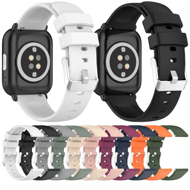 Compatible with Garmin Active 5 20mm Smooth Solid Color Silicone Watch Band(Pink) - Watch Bands by PMC TechLife | Online Shopping South Africa | PMC TechLife | Buy Now Pay Later Mobicred