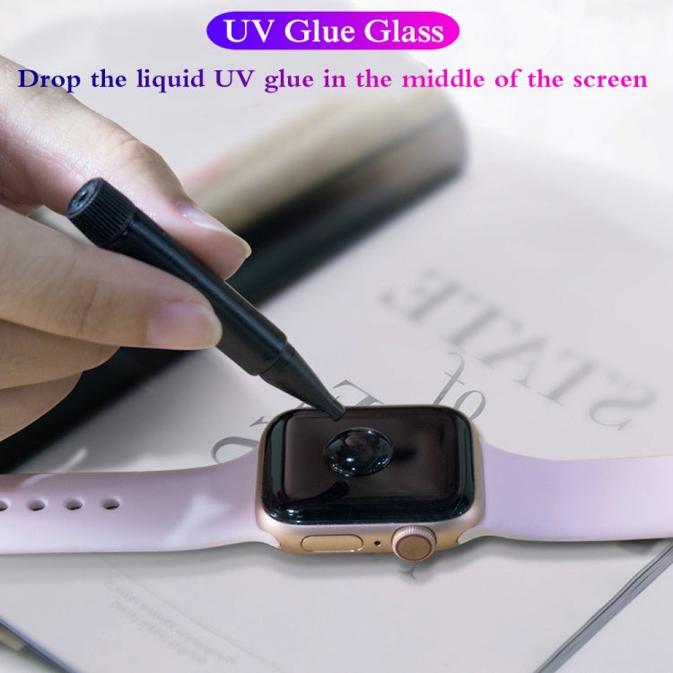 UV Liquid Curved Full Glue Full Screen Tempered Glass for Apple Watch Series 40mm - Watch Cases by PMC Jewellery | Online Shopping South Africa | PMC Jewellery | Buy Now Pay Later Mobicred