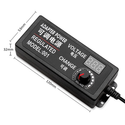 AC To DC Adjustable Voltage Power Adapter Universal Power Supply Display Screen Power Switching Charger EU, Output Voltage:3-12-5A - Power Supplies by PMC Jewellery | Online Shopping South Africa | PMC Jewellery