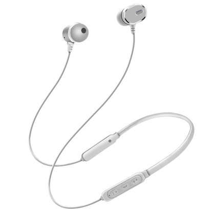 DM-22 Magnetic Bluetooth Earphone DM-22 Neckband Sport headset with Mic Wireless Handsfree Earphoness(White) - Neck-mounted Earphone by PMC Jewellery | Online Shopping South Africa | PMC Jewellery