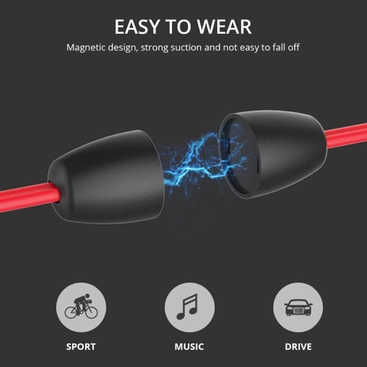 BT315 Sport Bluetooth Headset Wireless Stereo Earphone Bluetooth 4.1 Earpiece With Mic Sport Bass Magnetic Necklace Earpiece(Blue) - Sport Earphone by PMC Jewellery | Online Shopping South Africa | PMC Jewellery