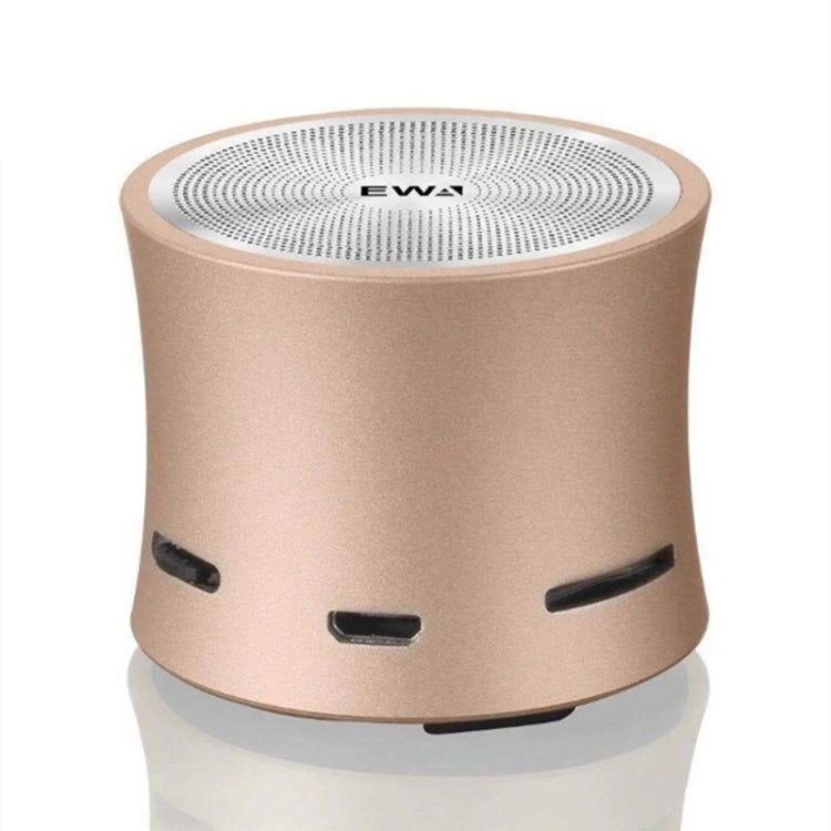 EWA A104 Bluetooth Speaker MP3 Player Portable Speaker Metallic USB Input MP3 Player Stereo Multimedia Speaker(Gold) - Mini Speaker by EWA | Online Shopping South Africa | PMC Jewellery