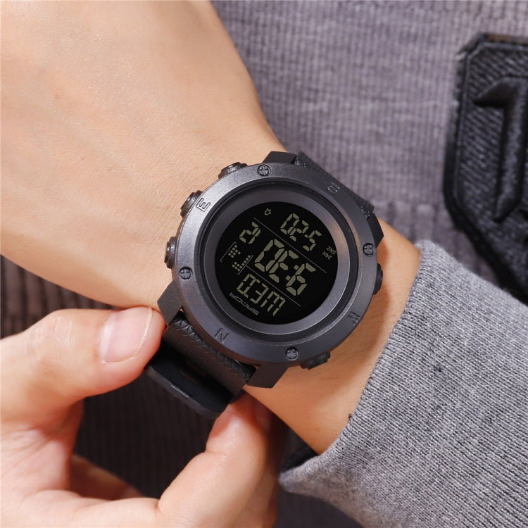 SANDA 361 Fashionable Night Light Sports Children Electronic Watch Multi Functional Personality Night Light Men Waterproof Watch(Black) - Silicone Strap Watches by SANDA | Online Shopping South Africa | PMC Jewellery | Buy Now Pay Later Mobicred