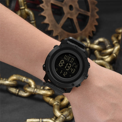 SANDA 361 Fashionable Night Light Sports Children Electronic Watch Multi Functional Personality Night Light Men Waterproof Watch(Black) - Silicone Strap Watches by SANDA | Online Shopping South Africa | PMC Jewellery | Buy Now Pay Later Mobicred