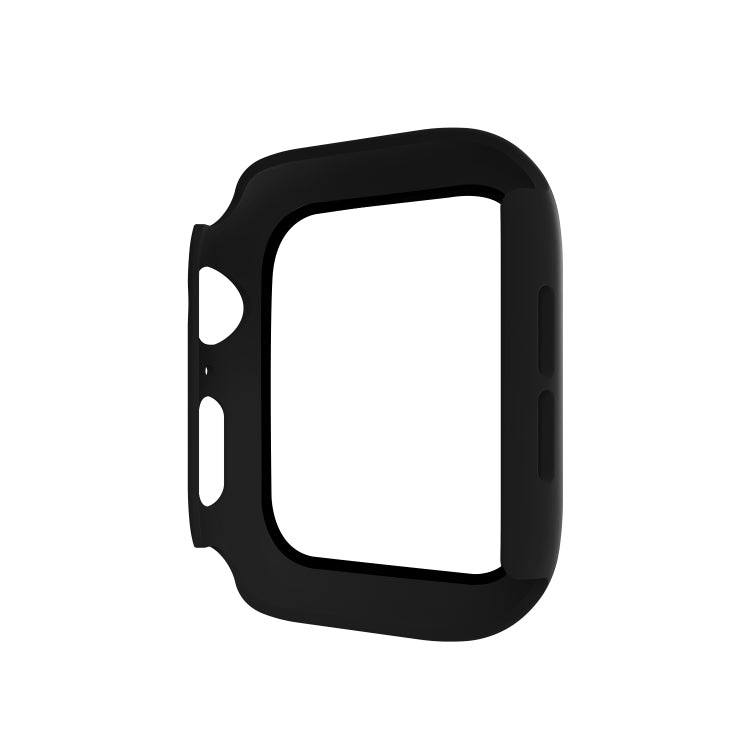 ENKAY Hat-prince Full Coverage PC Case + Tempered Glass Protector for Apple Watch Series 5 / 4 40mm(Black) - Watch Cases by ENKAY | Online Shopping South Africa | PMC TechLife | Buy Now Pay Later Mobicred