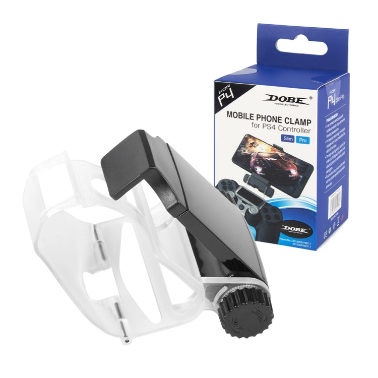 DOBE Adjustable Smart Mobile Phone Clamp Holder For PS4/Slim/Pro Controller - Holder by DOBE | Online Shopping South Africa | PMC TechLife | Buy Now Pay Later Mobicred