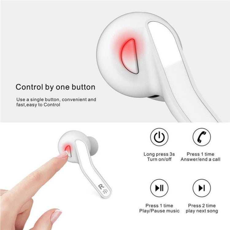 T88 Mini Touch Control Hifi Wireless Bluetooth Earphones TWS Wireless Earbuds with Charger Box(White) - TWS Earphone by PMC Jewellery | Online Shopping South Africa | PMC Jewellery