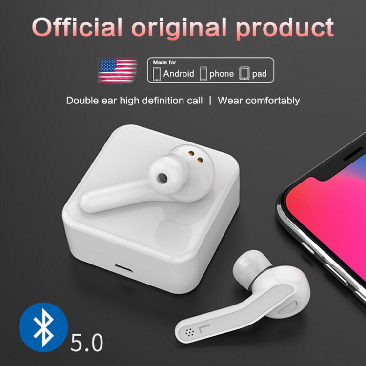 T88 Mini Touch Control Hifi Wireless Bluetooth Earphones TWS Wireless Earbuds with Charger Box(White) - TWS Earphone by PMC Jewellery | Online Shopping South Africa | PMC Jewellery