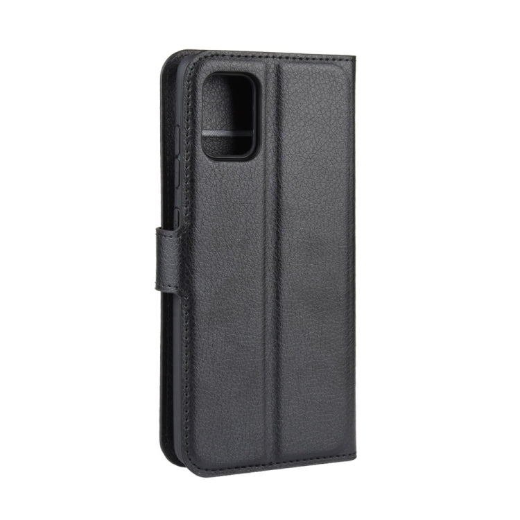For Galaxy A51 (4G) Litchi Texture Horizontal Flip Protective Case with Holder & Card Slots & Wallet(Black) - free shipping - PMC TechLife - Order now!