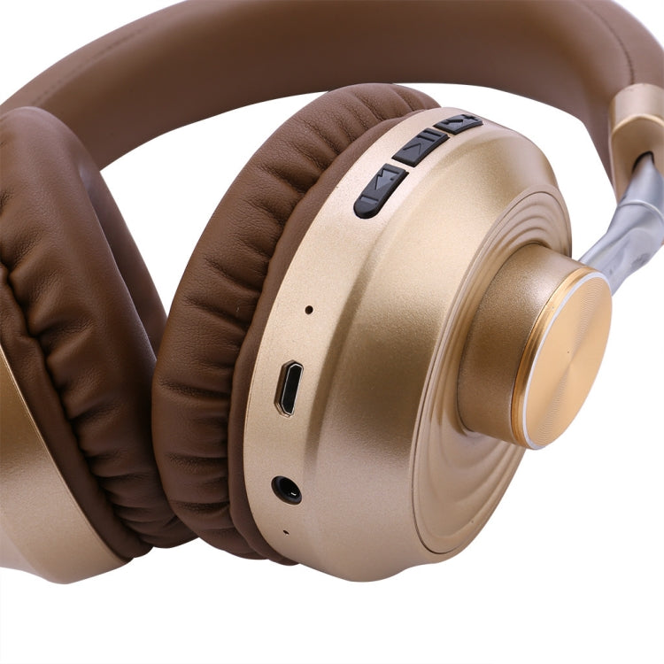 VJ083 Folding Wireless Headset Bluetooth Competitive Game Music Sports Plug Cartoon Wireless Headset(Gold) - Headset & Headphone by PMC TechLife | Online Shopping South Africa | PMC TechLife