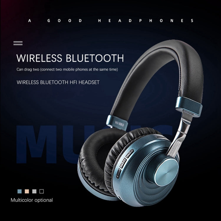 VJ083 Folding Wireless Headset Bluetooth Competitive Game Music Sports Plug Cartoon Wireless Headset(Gold) - Headset & Headphone by PMC TechLife | Online Shopping South Africa | PMC TechLife