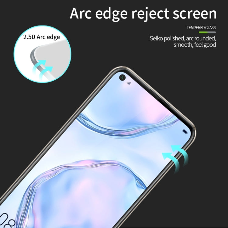 For Huawei P40 Lite / nova 6 SE PINWUYO 9H 2.5D Full Screen Tempered Glass Film(Black) - Huawei Tempered Glass by PINWUYO | Online Shopping South Africa | PMC Jewellery | Buy Now Pay Later Mobicred