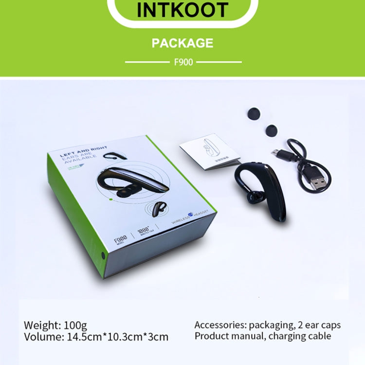 F900 Mini Earhook 180�� Freely Rotating Wireless Bluetooth 5.0 Earphone Car Handsfree Call Headphone(Red) - Bluetooth Earphone by PMC TechLife | Online Shopping South Africa | PMC TechLife