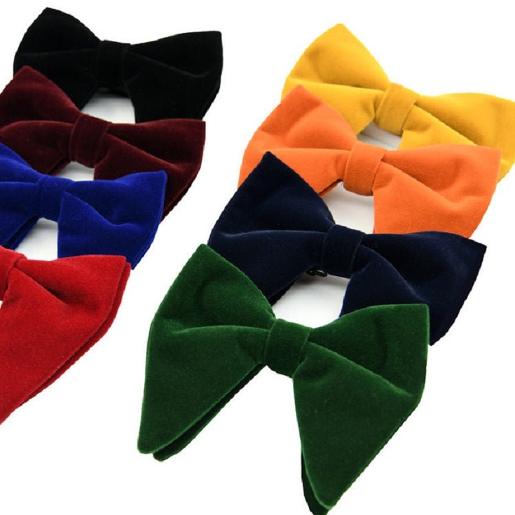 Men Velvet Double-layer Big Bow-knot Bow Tie Clothing Accessories(Royal Blue) - Tie clip by PMC Jewellery | Online Shopping South Africa | PMC Jewellery