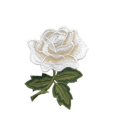 10 PCS Rose Series Embroidery Stickers DIY Dress Cheongsam Patch Stickers(Beige) - DIY Apparel Sewing by PMC Jewellery | Online Shopping South Africa | PMC Jewellery