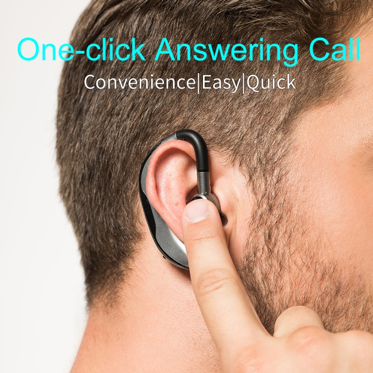 Car Handfree Wireless Ear-hook Bluetooth Earphone with Microphone(Black Green) - Bluetooth Earphone by PMC TechLife | Online Shopping South Africa | PMC TechLife