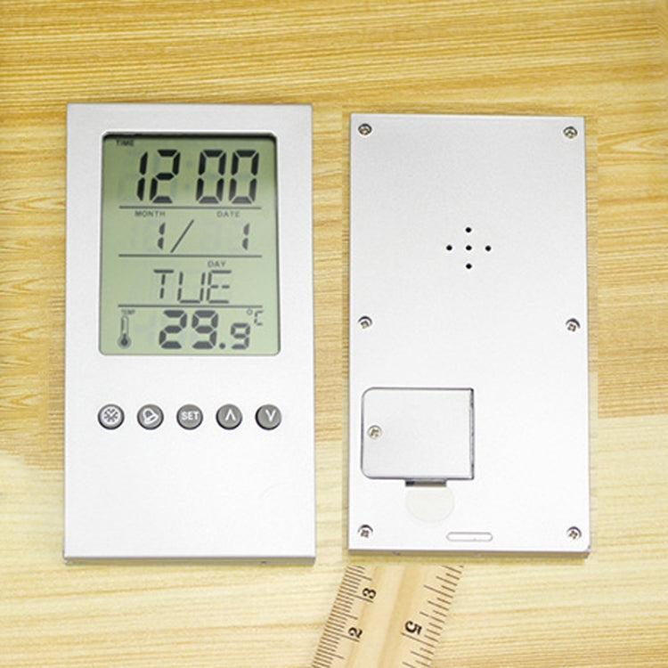 Transparent Desk Clock Pencil Holder Removable Desktop Table Digital Clock - Wall Clock by PMC TechLife | Online Shopping South Africa | PMC TechLife | Buy Now Pay Later Mobicred