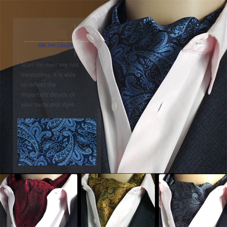 Gentleman's Style Polyester Jacquard Men's Trendy Scarf Fashion Dress Suit Shirt British Style Scarf(L235) - Scarf by PMC Jewellery | Online Shopping South Africa | PMC Jewellery