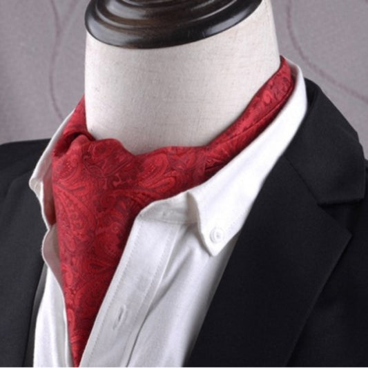 Gentleman's Style Polyester Jacquard Men's Trendy Scarf Fashion Dress Suit Shirt British Style Scarf(L237) - Scarf by PMC Jewellery | Online Shopping South Africa | PMC Jewellery