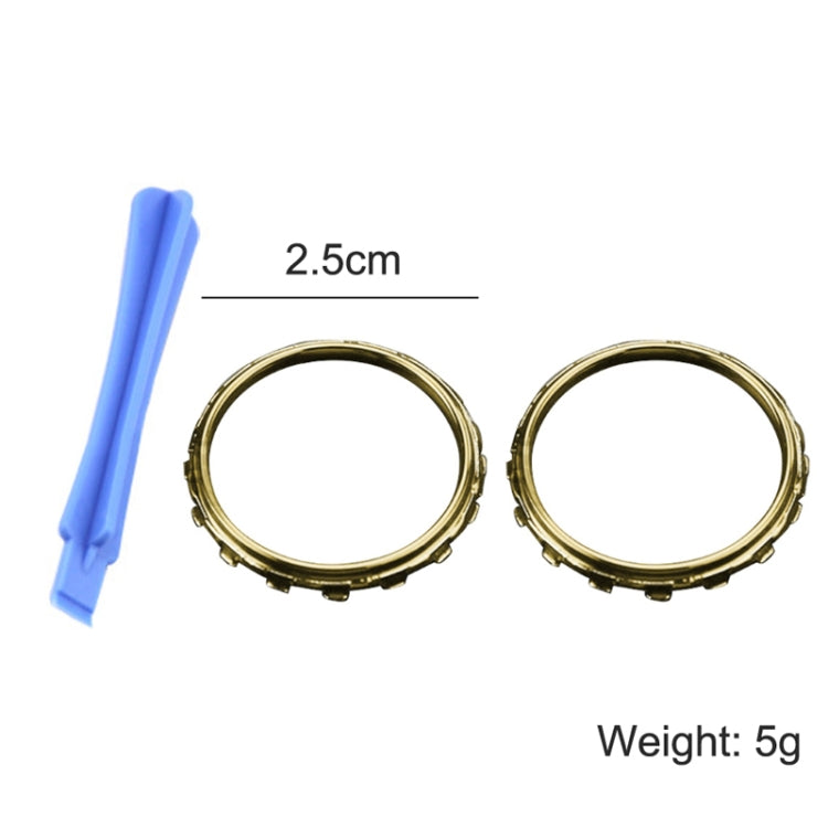 For Xbox One Elite 5pairs 3D Replacement Ring + Screwdriver Handle Accessories, Colour:Gold Plating - XBOX Spare Parts by PMC TechLife | Online Shopping South Africa | PMC TechLife