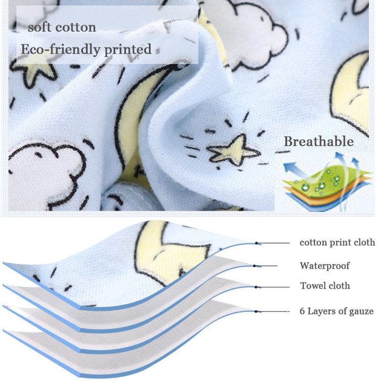 6 Layer Baby Diaper Waterproof  Reusable Cloth Diapers Baby Cotton Training  Underwear Pants Diaper L（12-18KG）(Giraffe) - Children Underwear by PMC Jewellery | Online Shopping South Africa | PMC Jewellery