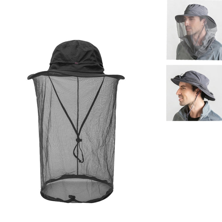 Summer Outdoor Sports Anti-mosquito Net Sun Hat Fisherman Hat, Size:L(Black) - Peaked Cap by PMC Jewellery | Online Shopping South Africa | PMC Jewellery