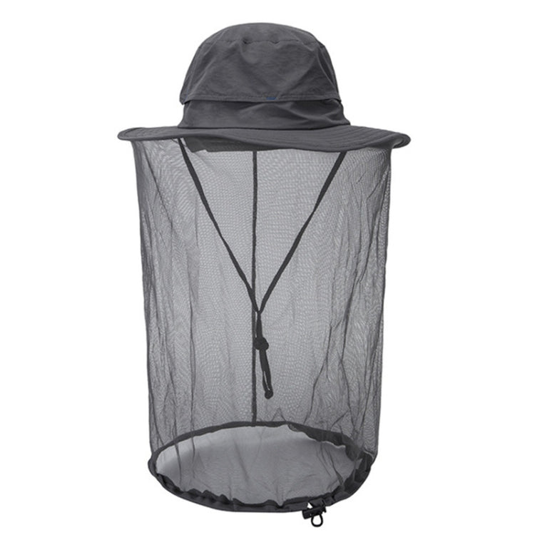 Summer Outdoor Sports Anti-mosquito Net Sun Hat Fisherman Hat, Size:L(Black) - Peaked Cap by PMC Jewellery | Online Shopping South Africa | PMC Jewellery