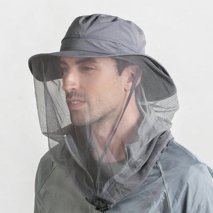 Summer Outdoor Sports Anti-mosquito Net Sun Hat Fisherman Hat, Size:L(Black) - Peaked Cap by PMC Jewellery | Online Shopping South Africa | PMC Jewellery