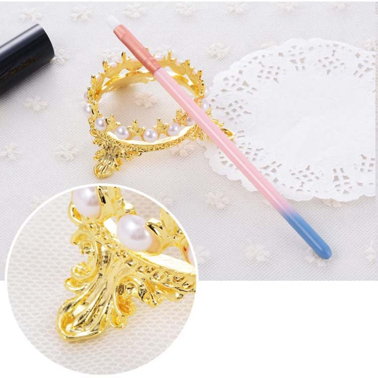 Portable Pearls Rack Crown Novelty Home Alloy Tools Stand Nail Art Brush Pen Holder(Gold) - Tools by PMC Jewellery | Online Shopping South Africa | PMC Jewellery