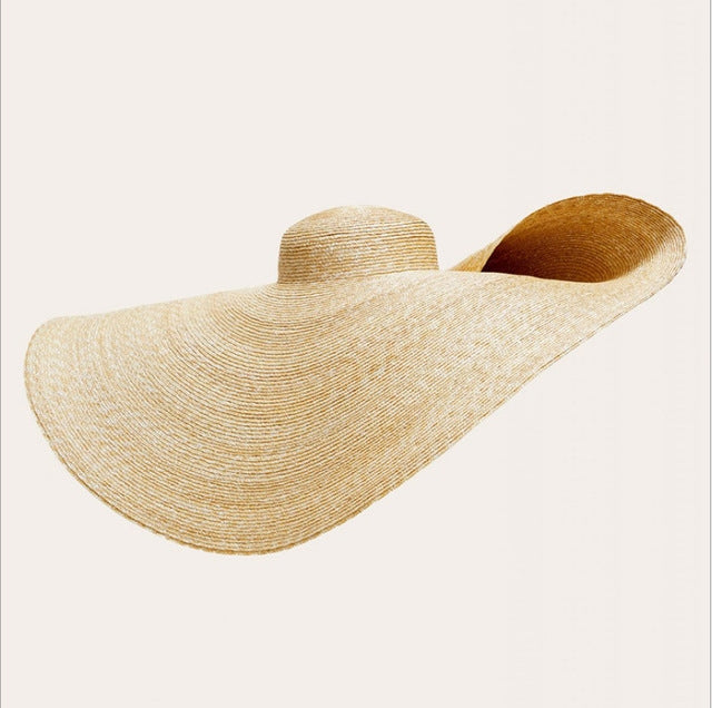 Oversized Fashion Straw Weaving Beach Sunshade Hat, Suitable for Head Circumference: 58-62cm - Peaked Cap by PMC Jewellery | Online Shopping South Africa | PMC Jewellery