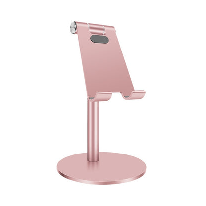 Adjustable Aluminum Alloy Cell Phone Tablet Holder Desk Stand Mount(Rose Gold) - Desktop Holder by PMC Jewellery | Online Shopping South Africa | PMC Jewellery