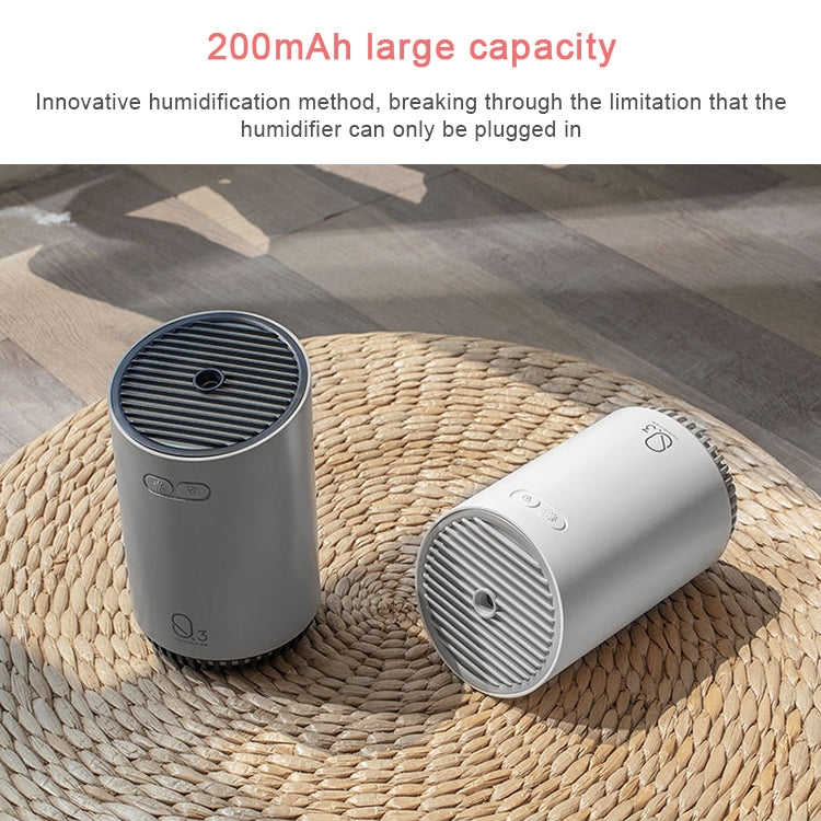Wireless Q3  Humidifier Mini USB Charging Portable Air Purifier(Gray) - Air Purifiers & Accessories by PMC TechLife | Online Shopping South Africa | PMC TechLife | Buy Now Pay Later Mobicred
