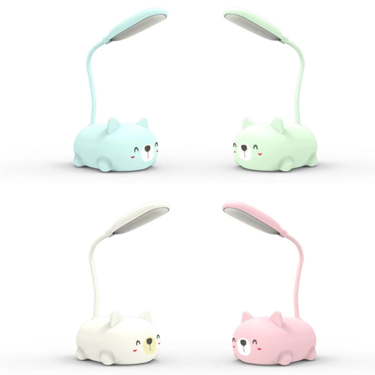 Cartoon Cat Design LED Eye Protection Reading Lamp USB Rechargeable Desk Lamp(Pink) -  by PMC TechLife | Online Shopping South Africa | PMC TechLife