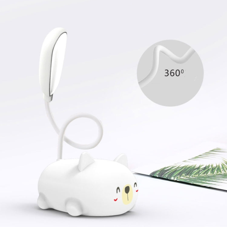 Cartoon Cat Design LED Eye Protection Reading Lamp USB Rechargeable Desk Lamp(Pink) -  by PMC TechLife | Online Shopping South Africa | PMC TechLife