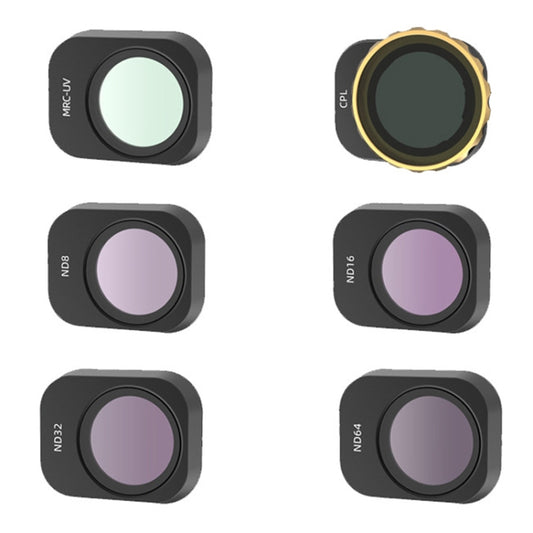 JSR For Mini 3 Pro Camera Filters, Style:6 In 1 UV+CPL+ND8+ND16+ND32+ND64 - Other by JSR | Online Shopping South Africa | PMC Jewellery | Buy Now Pay Later Mobicred