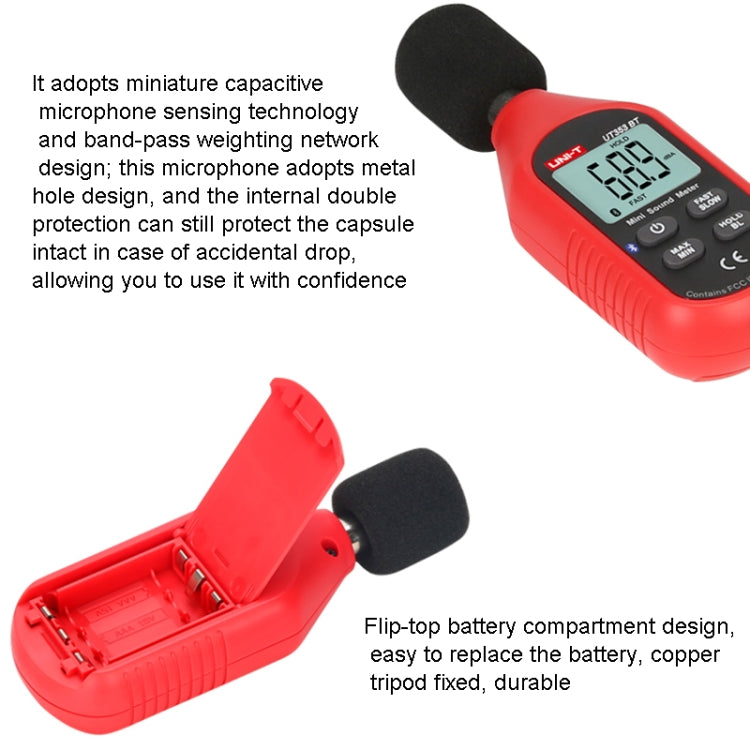 UNI-T UT353  30~130dB Noise Measuring Instrument Audio Sound Level Meter - Light & Sound Meter by UNI-T | Online Shopping South Africa | PMC Jewellery | Buy Now Pay Later Mobicred