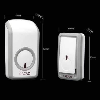 CACAZI W-899 Smart Home Wireless Doorbell Remote Control Doorbell, Style:UK Plug - Wireless Doorbell by CACAZI | Online Shopping South Africa | PMC Jewellery | Buy Now Pay Later Mobicred