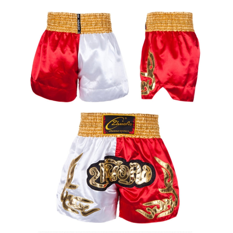 ZhuoAo Muay Thai/Boxing/Sanshou/Fighting Shorts for Men and Women, Size:XXL(Green Cool) - Sportswear by ZhuoAo | Online Shopping South Africa | PMC Jewellery | Buy Now Pay Later Mobicred