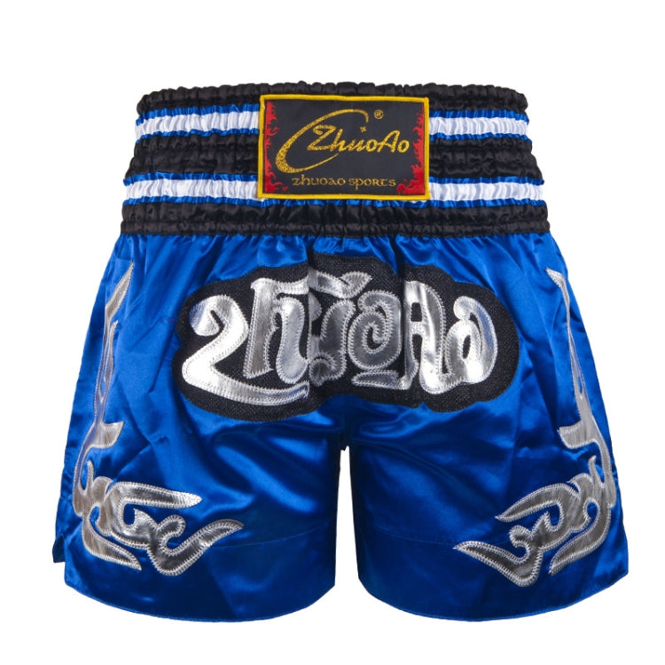 ZhuoAo Muay Thai/Boxing/Sanshou/Fighting Shorts for Men and Women, Size:L(Classic Blue) - Sportswear by ZhuoAo | Online Shopping South Africa | PMC Jewellery