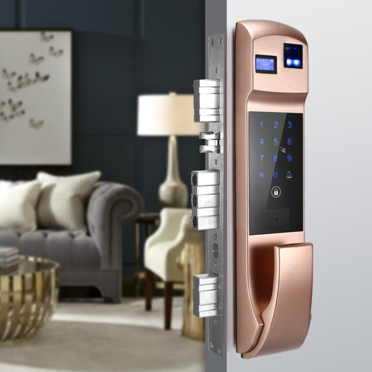Fully Automatic Fingerprint Password Lock Intelligent Anti-theft Home Electronic Credit Card Automatic Unlock and Mute APP - Door Lock by PMC Jewellery | Online Shopping South Africa | PMC Jewellery