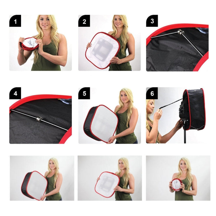 Universal Portabl Collapsible LED Video Light Softbox Diffuser for Yongnuo Godox Photographic Lighting -  by PMC TechLife | Online Shopping South Africa | PMC TechLife