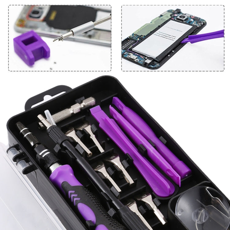 135 in 1 DIY Mobile Phone Disassembly Tool Clock Repair Multi-function Tool Screwdriver Set(Black Red) - Screwdriver Set by PMC TechLife | Online Shopping South Africa | PMC TechLife